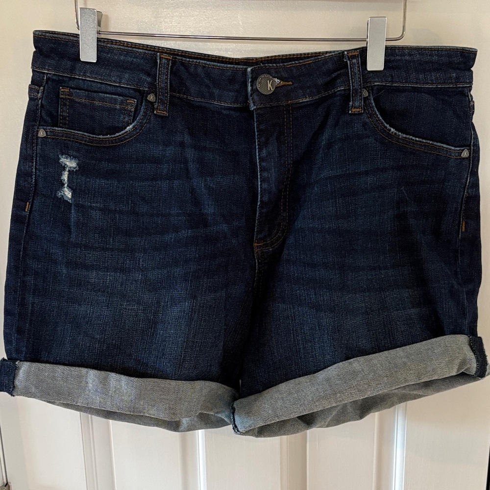 Kut from the Kloth Dark Blue Jean Shorts